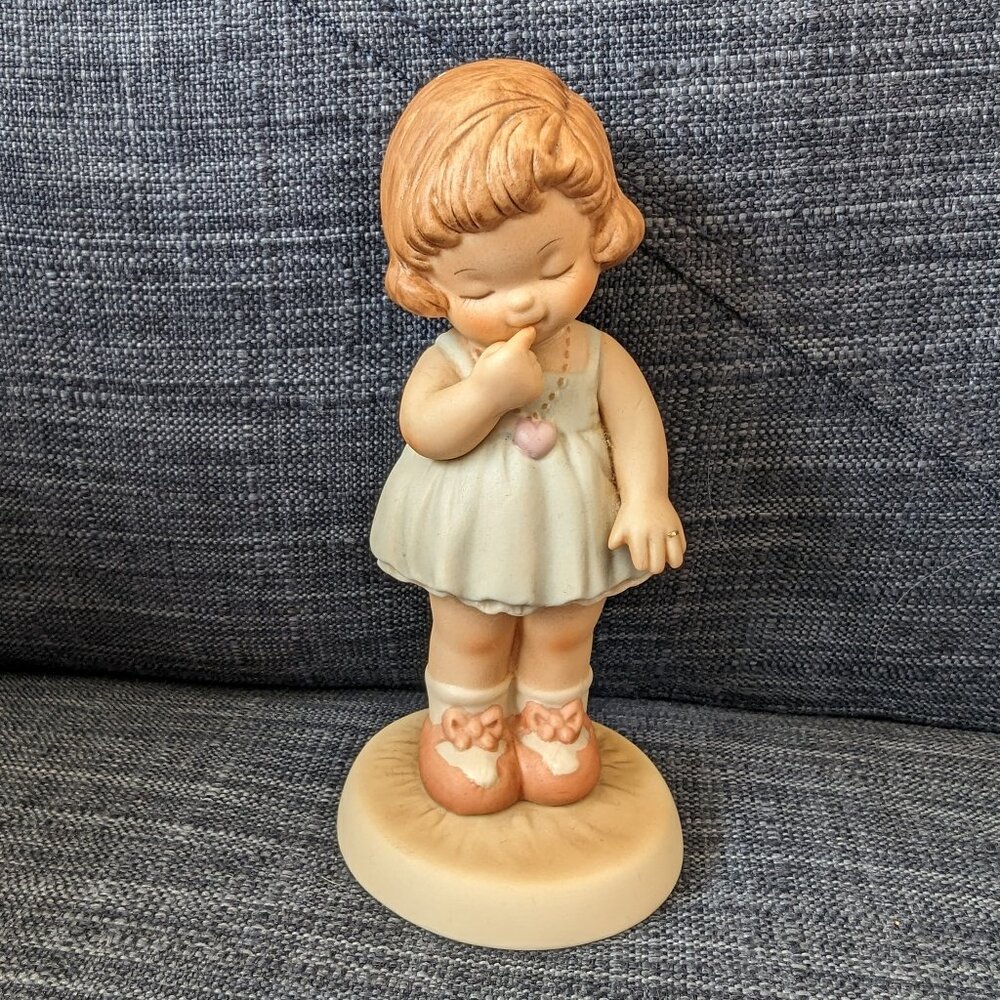 Memories Of Yesterday Girl Porcelain Figurine 1988 Girl With Ring Spoken For